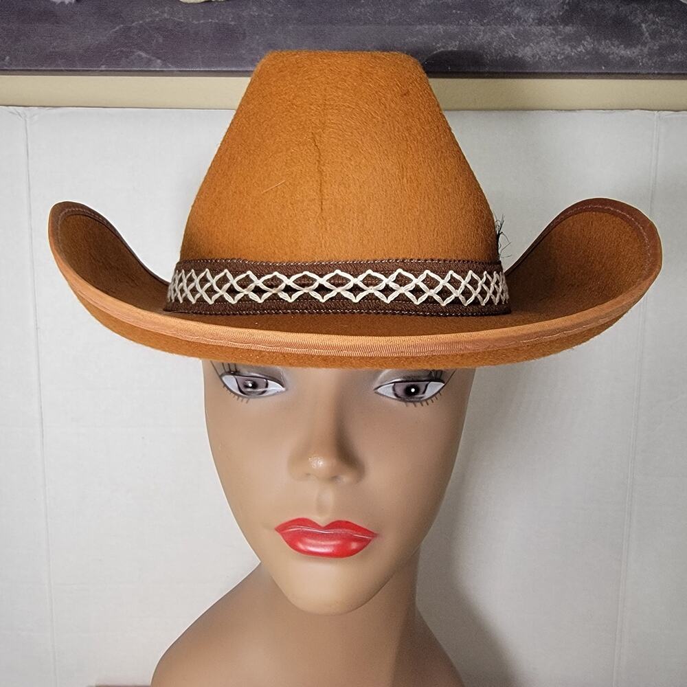 Unbranded Brown Felt Cowboy Hat